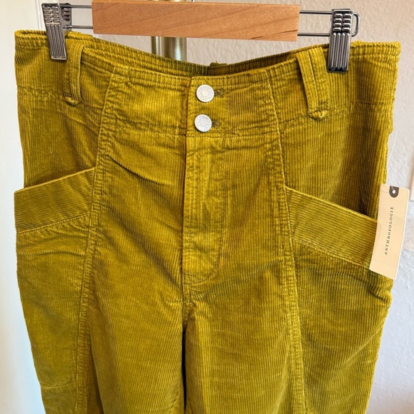 NWT Anthropologie Pilcro Golden Corduroy Trousers Size 27 - Picture 10 of 11